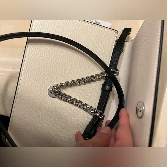 Kate Spade Madison Willow Convertible Crossbody Platinum Grey - Picture 4 of 5